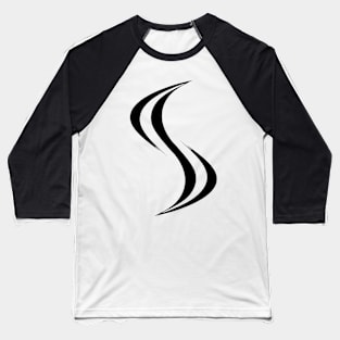 Smellville ‘S’ Logo Black Baseball T-Shirt